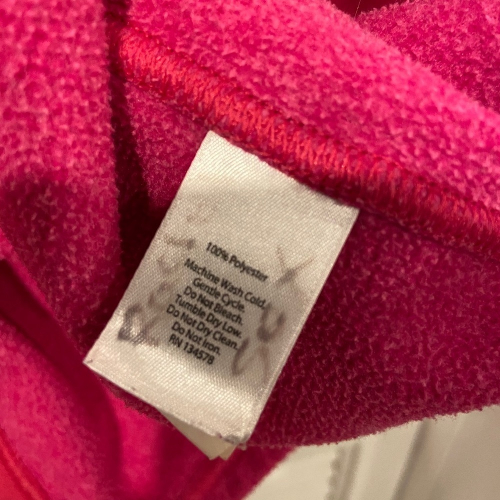 Vineyard Vines Fuchsia Pink Fleece Zip Up - Picture 7 of 8